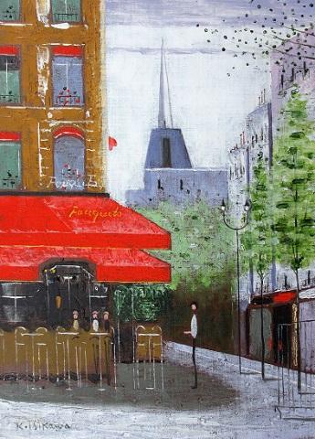 シャンゼリゼのカフェ