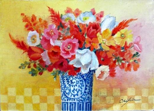 器とポピー　横